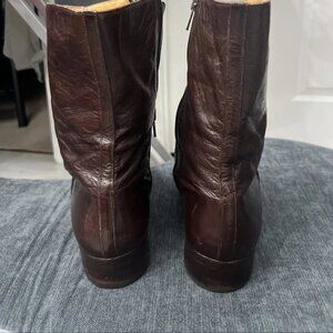 Zenith American Classics Men's Ankle Boots S 8 Red/Brown Leather VINTAGE